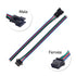 BTF-LIGHTING 10 Pairs 4pin SM JST 15cm Cable Female/Male connectors for Led Strip RGB 5050 3528 WS2801 APA02 WS2815 WS2813...
