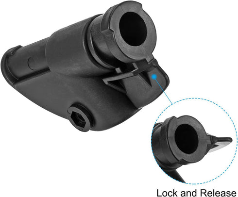 PATIKIL Lounge Chair Seat Latch Hinge, 1 Set Fixed Catch Lock and Release for Recliner Beach Lounge Chair Anti Gravity Foldable Reclining Chair, B...