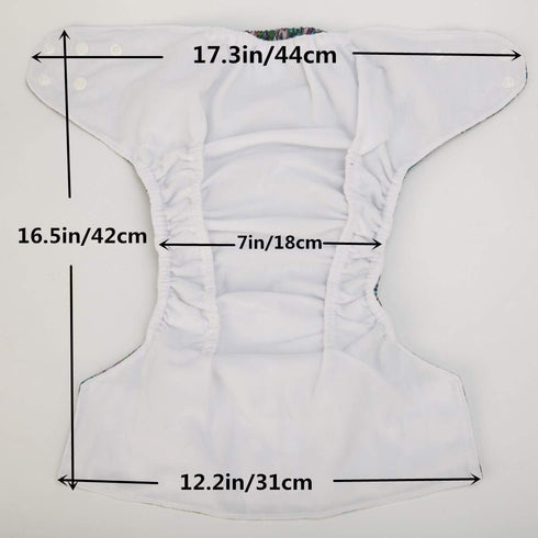 2 to 7 Years Old Junior Big Cloth Diaper Pocket Reusable Washable Baby Toddler (Green Dinosaurs)...