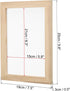 PATIKIL 9.8"x7.5" A5 Wooden Paper Making Screen, Paper Making Mold Frame Papermaking Mould Deckle for DIY Paper Craft Tool Dried Flower Handcraft,...
