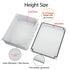 LeMotech Junction Box with Reserved Holes ABS Plastic Electrical Box IP65 Waterproof Dustproof Project Enclosure for Electronics White 7.9 x 6.1 x...