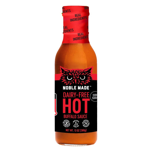 Noble Made Buffalo Sauce, Keto, Gluten Free, Vegan Dipping & Wing Sauce, Low Carb, Dairy Free, Low Calorie, Paleo, Low Sugar, and Whole30 Approved...
