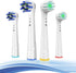 Replacement Toothbrush Heads for Oral B Braun, 4 Pack Professional Electric Toothbrush Heads, Precision Clean Brush Heads Refill Compatible with O...