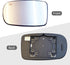 Renesemee Driver Left Side Heated Mirror Glass Compatible with Dodge Charger Challenger Chrysler 200 300 2011-2021 Replace 68101147AA...