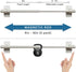 H.VERSAILTEX 2 Pack Magnetic Curtain Rods for Metal Doors Top and Bottom Multi-Use Adjustable Appliances for Iron and Steel Place, Petite Ball End...