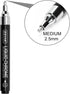 ZEYAR Liquid Chrome Marker Paint Marker, Shiny Silver Pen for smooth surfaces, High-gloss display effects, Medium Point, set of 3...