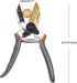 8.5" Sharp Bypass Pruning Shears, Heavy-duty Hand Pruners with SK5 Stainless Steel Blades, Power-lever Anvil Pruner, Tree Trimmers & Garden Clippe...