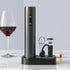 Electric Wine Bottle Opener Automatic Corkscrew Remover with Base, Foil Cutter, Wine Pourer, Vacuum Stopper for Wine Lovers Gift Home Kitchen Part...
