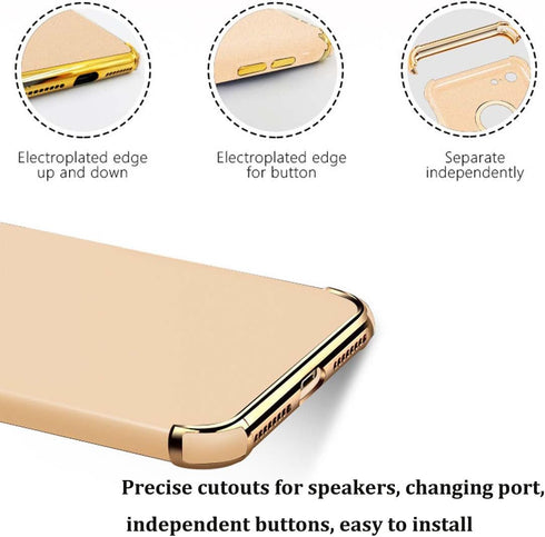 Compatible for iPhone 8 Plus Case, Ultra Slim Flexible Matte Cover Case for iPhone 8 Plus (Gold)...