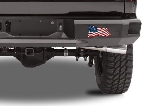 Rogue River Tactical USA Flag Sticker Bumper Sticker Car Decal Gift Patriotic American Wavy United States (5x3 Inch)...