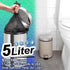 5Liter Small Bin Bags 100 Counts Bin Liners AOSULI 3-5L White Clear Trash/Garbage Bags for Office, Bathroom Pedal Bin,Bedroom Waste Bin,kitchen Fo...