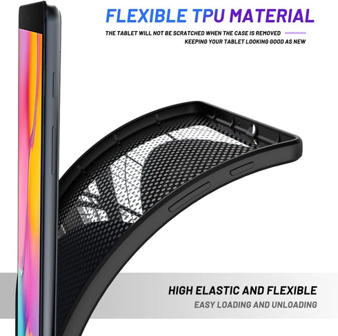 Case for Samsung Galaxy Tab A 10.1 2019 (SM-T510/T515) - Thin and Soft Tablet Protective Cover, Black...