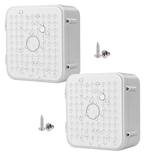 2-Pack 5.5" Square Security Camera Junction Box Mouting Bracket, Universal Bullet Dome Camera Junction Outlet Box Mount Hide Cable Junction Box fo...