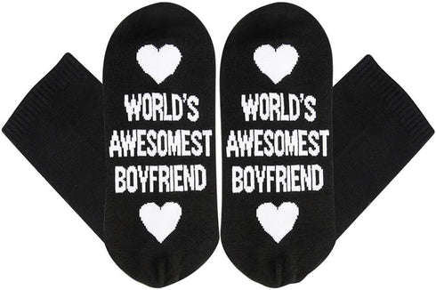 Funny Dobby Socks Novelty Knitted Words Combed Cotton Crew Socks Boyfriend Girlfriend Socks...