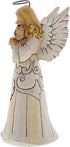 Enesco Jim Shore Heartwood Creek White Woodland Farmhouse Angel with Dog Figurine, 5.2 Inch, Multicolor...