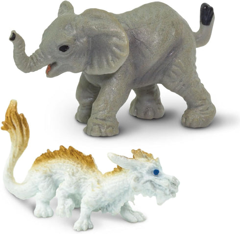 Safari Ltd. Good Luck Minis Lucky Fun Pack – 8 Mini Figurines of Frog, Ladybug, Waving Cat, Dragon, Buddha, Elephant, Rabbit, Four-Leaf Clover – E...