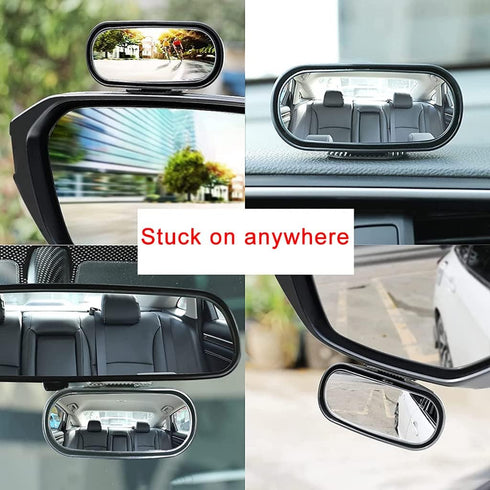 Blind Spot Mirrors adjustable Rearview Mirror Baby Car Mirrors,Strong Adhesive HD Glass Convex,stick on Side mirror or inner mirror or anywhere el...