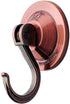 Suction Cup Hooks, 4-Pack Vacuum Wreath Hangers for Flat Smooth Wall Surface, Copper...