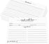 4x6 Recipe Cards for the Newlyweds, 100 Pack Double Sided Recipe Cards White Cardstock - Simple, Cute Made with Love Heart Design - For Bridal Sho...