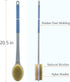 Shower Brush with Soft and Stiff Bristles,20.5" Extra Long Handle Dual-Sided Back Scrubber Bath Brush Body Exfoliator for Wet or Dry Brushing (Gre...