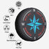 Not All Those Who Wander are Lost Compass Spare Tire Cover 16 Inch Wheel Protector for Truck SUV Trailer Camping Rv Tire Covers...