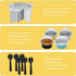 Disposable Ramekins, Gold 30pcs 5oz Mini Aluminium Foil Baking Cups with Lids Creme Brulee Cupcake Liners, Desert Cheesecake Pans Flan Molds for P...
