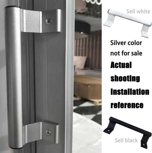 2PCS Sliding Door Pull, Replacement Sliding Door Handles, 8" Aluminum Sliding Glass Door Pull, Sliding Screen Door Handle, Patio Door Handle Home ...