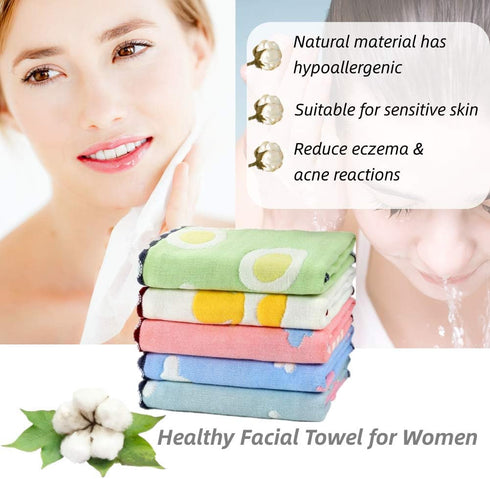 Haijinxi Baby Face Cloth, Premium Great Density Cotton Muslin Washcloths, Super Soft Baby Washcloth for Delicate Skin and Great Sewing Face Towel,...