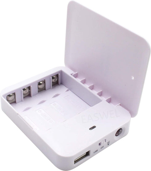 EASWEL Emergency USB Battery Powered Power Bank Compact Portable 4 AA Batteries......