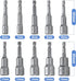 Mesee 10 Pieces 1/4 Inch Hex Shank Magnetic Power Impact Nut Driver Set Hex Socket Nut Setters Driver Drill Bits 6-15 MM Drive Wing Nut Driver Soc...