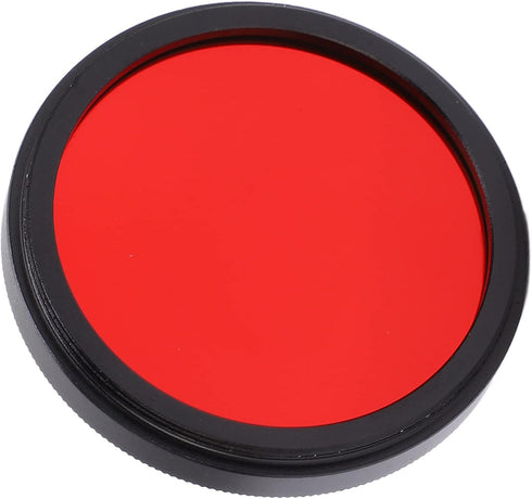 Camera Full Red Lens Filter Full Red Filter Camera Waterproof Filter Full Red Lens Filter Optical Glass for Nikon Camera Lens (40.5mm)...