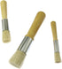 Wooden Stencil Brush 3PCS Natural Pure Hog Bristle Template Paint Brushes for Acrylic Oil Watercolor Art Painting Stencil Project Card Making DIY ...