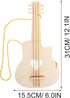 2pcs Graffiti Painting Guitar Toys Kids DIY Crafts Wooden Guitar Toy for Kids Graffiti Wooden Guitar Toy Wooden Graffiti Guitar Toy Wood Guitar Wo...