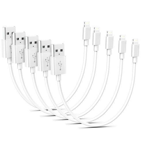 Short Cables, 7-inch USB Cable Charger Compatible with iPhone 15 Max Pro/14/13/12/11/X/8/7/6/5/iPad iPod Airpods......