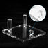 PATIKIL 4" x 4" x 2" Acrylic Display Stands, 2 Pack Display Easel Holder Crystal Display Stand for Mineral Gemstone, Clear...
