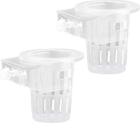 2pcs Aquarium Plant Holder, Hanging Aquarium Planter Plastic Aquatic Plant Cup Fish Tank Plant Basket Rack Plant Cultivation Decoration...