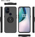 TJS Compatible with OnePlus Nord N10 5G Case, with Tempered Glass Screen Protector, Metal Ring Magnetic Support Kickstand Heavy Duty Protector Pho...