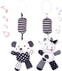 Baby Car Seat Toys, Black White Stroller Toy Stretch Baby Spiral Plush Toys, Hanging Rattle Toys for Crib Mobile, Newborn Sensory Toy Best Gift fo...