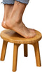 GOBAM Bamboo Step Stool, 7.3 inches - Sturdy Foot Stool for Adults and Kids, Portable Wooden Stool for Kitchen, Bathroom, Bedroom, or Toy Room - 3...