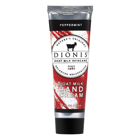 Dionis - Goat Milk Skincare Peppermint Scented Hand Cream (1 oz) - Made in the USA - Cruelty-free and Paraben-free...