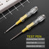 Fielect 2Pcs Voltage Tester Screwdriver, Contact Voltage Tester Pen Light Circuit Tester Voltage Detecter Pen Electric Test Pen Screwdriver 3.5mm ...