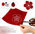 10 PCS Self Adhesive Felt Sheets, 8.3" x 11.8" Velvet Flock Backing Paper Liner Felt Wallpaper for Jewelry Drawer Craft Box Felt Liner (Red)...