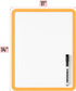 Mr. Pen- Dry Erase Board, 14” x 11” with a Black Dry Erase Marker, Orange Frame, Small White Board, White Board for Kids, White Board for Students...