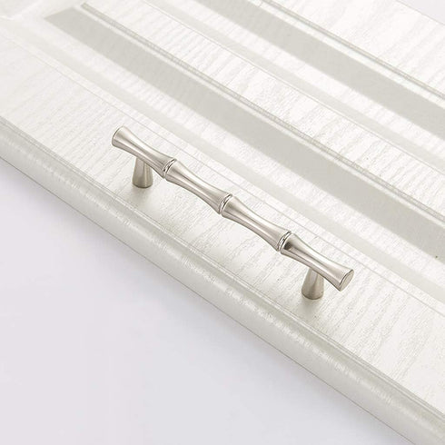 6Pcs Bamboo Shape Solid Zinc Alloy Cabinet Knobs Handle pulls, Dresser Drawer Cabinet Cupboard Closet Door Pull Decorative Furniture Accessories K...