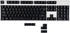 Black White Cherry Profile PBT Double Shot 104 108 ANSI ISO Top Print Shine Through Translucent Backlit keycap Suitable for MX Mechanical Keyboard...