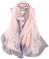 Women's Silk Scarves Artistic Ink Painting Elegant Floral Printed Long Shawl Soft Wrap Sunscreen Shawl All Season...