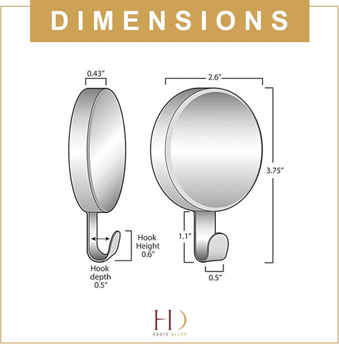 Haute Decor Attract Magnetic Wreath Hanger (Copper) - Set of 2 Magnets - for 2 Metal Doors/Surfaces or 1 Single-Pane Glass Door/Window - Holds up ...