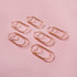 Jumbo Rose Gold Paper Clips Decorative Heart 1.5" Paperclips with Clips Holder for Home, School and Office Supplies 30 Pcs (Heart, Rose Gold)...