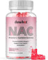 NAC Gummies 600mg, N Acetyl Cysteine Supplement NAC Chewable for Antioxidants & Immune Support, Lung & Liver Health, Natural Strawberry Flavor, 60...