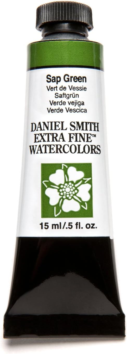 Daniel Smith Extra Fine Watercolor 15ml Paint Tube, Sap Green (284600102), 0.5 Fl Oz (Pack of 1)...